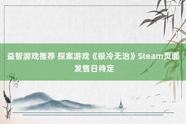 益智游戏推荐 探案游戏《极冷无治》Steam页面 发售日待定