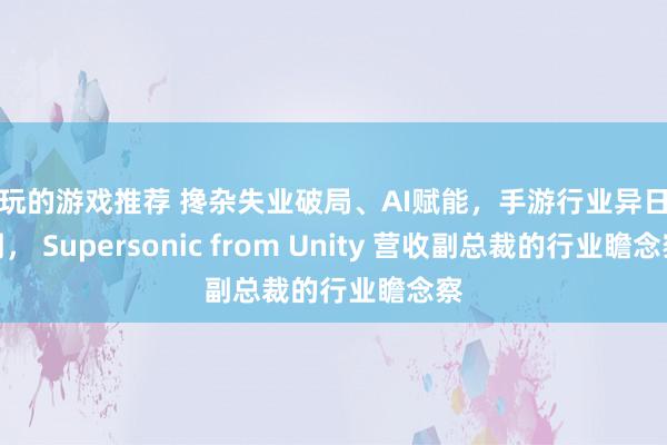 好玩的游戏推荐 搀杂失业破局、AI赋能，手游行业异日可期， Supersonic from Unity 营收副总裁的行业瞻念察